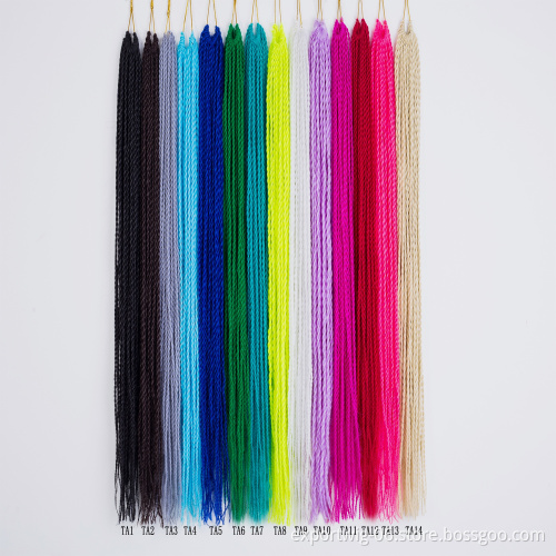 Senegalese Twist Crochet Braids Hair Small Twist Crochet Synthetic Braiding Hair Extensions Twist Braids Hair 24 inch